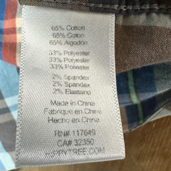 HippyTree Nomad Division Mens Large Plaid Short Sleeve Button Down Shirt Pocket - Picture 8 of 8